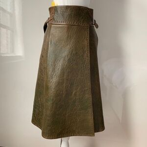Max Mara leather skirt